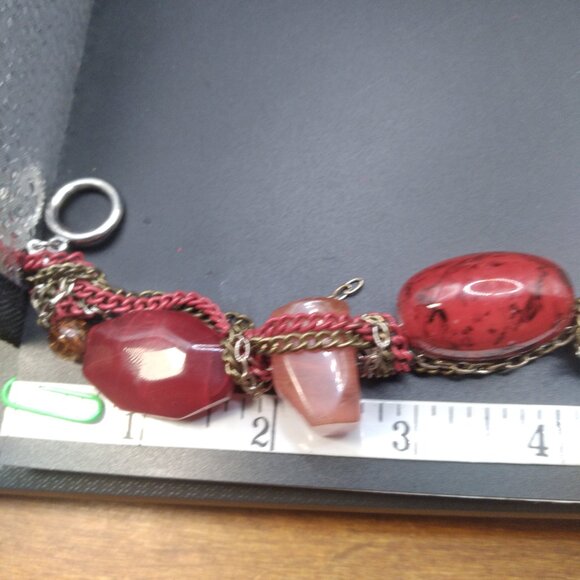 Vintage Acrylic Stones Bracelet - Picture 4 of 4